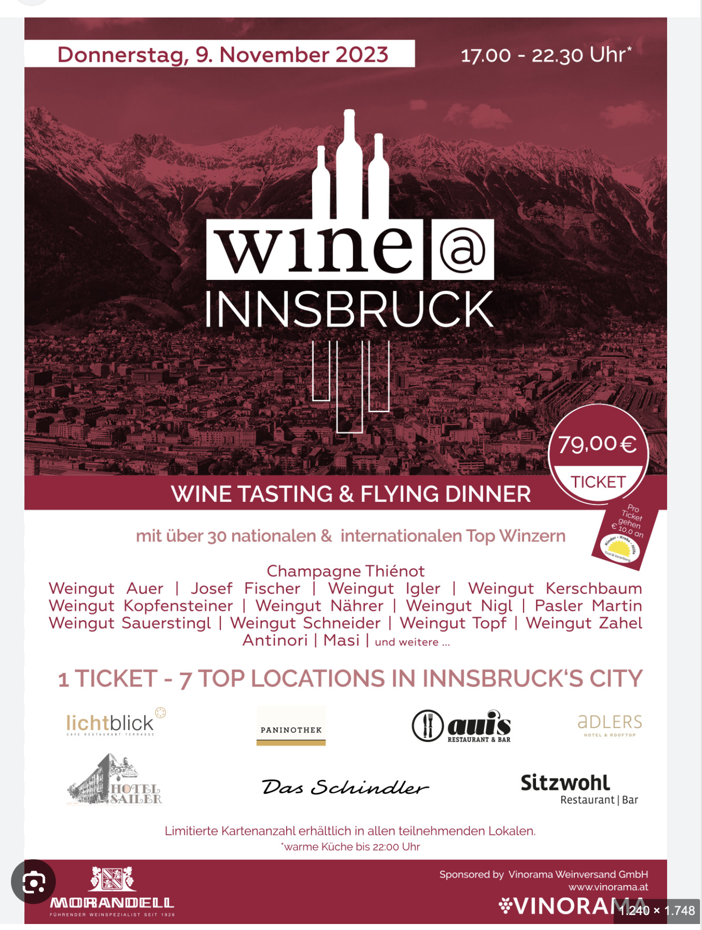 Über sieben (vinologisch-kulinarische) Brücken mußt DU gehen …